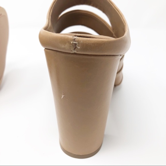 🌺Arturo Chiang Tan Summer Block Heels - Picture 6 of 6